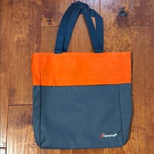 NWT Carnival Orange and Gray Tote Bag